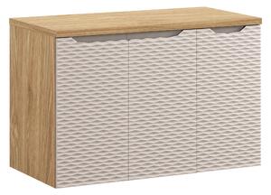 Comad Koupelnová skříňka pod deskové umyvadlo Ocean Beige II. 90 béžová/dub olejovaný