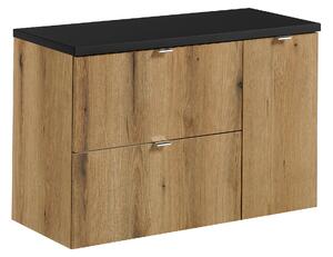 Comad Koupelnová skříňka pod deskové umyvadlo Nova Oak II. 90 dub coast evoke/černá