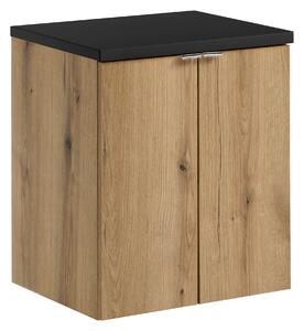 Comad Koupelnová skříňka pod deskové umyvadlo Nova Oak 50 dub coast evoke/černá