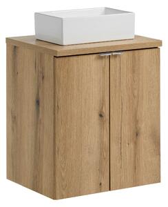 Comad Koupelnová skříňka s deskovým umyvadlem set Nova Oak 50 dub coast evoke