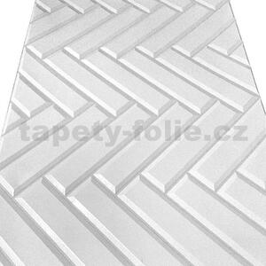 Obkladové panely 3D PVC PCV89, cena za kus, rozměr 960 x 480 mm, obklad bílá, IMPOL TRADE