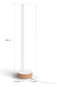 HUE WACA Gradient Signe stolní LED lampa 11,8W 1040lm 2000-6500K RGB IP20, dub