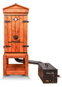 GRILLPAL dřevěná udírna Profi Smoker Maxi 60x60, 345 l, barva teak