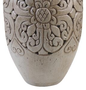 Pálená hlína Dekorativní váza 52 Šedá ELEUSIS