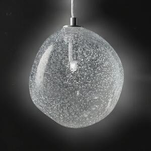 Designové svítidlo závěsné EOR200, Varianta Crystal/Stříbro
