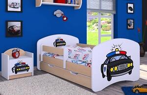 Dětská postel se šuplíkem 140x70cm POLICIE
