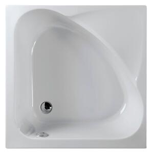 POLYSAN CARMEN sprchová vanička čtvercová 90x90x30cm, hluboká, bílá, 29611