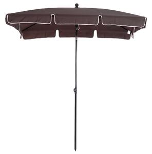 Zahradní slunečník Outsunny z hliníku 198x130x245 cm s nastavitelným sklonem pro terasu, patio a venkovní kavárnu | Aosom