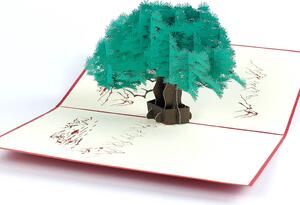 3D přání Zelený strom