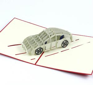 3D přání Šedé sportovní auto