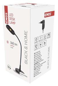EMOS LED stolní lampa, černá Z7523B