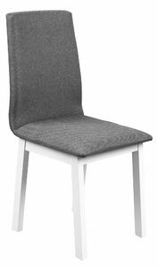 Čalouněná židle Luna 1 bílá/šedá