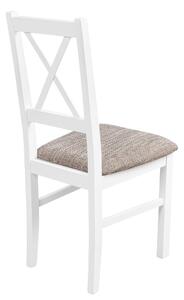 NIL 10 dřevěná jídelní židle Bílá/Béžová