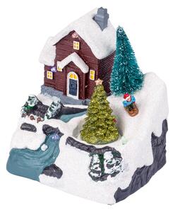 LIVARNO home Vánoční LED vesnička (dům s vánočním stromečkem) (100338988004)