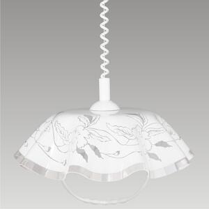 PREZENT Stahovací lustr s bílým vzorem LYRA ACRYL 74197 B09