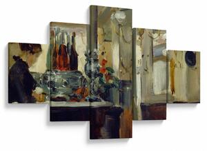 Obraz - Style of Edouard Manet, Bon Bock Cafe, reprodukce (125x70 cm)