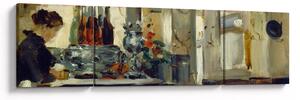 Obraz - Style of Edouard Manet, Bon Bock Cafe, reprodukce (170x50 cm)