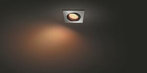 Hue WACA Centura podhledové LED svítidlo GU10 5,7W 350lm 2000-6500K RGB IP20 hranaté, hliník