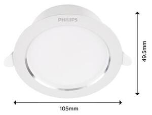 DIAMOND podhledové LED svítidlo 1x3,5W 315lm 4000K IP20 9,5cm kulaté, bílé