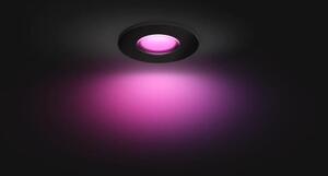 HUE WACA Xamento podhledové LED svítidlo 1x GU10 5.7W 350lm 2000-6500K RGB IP44, černé