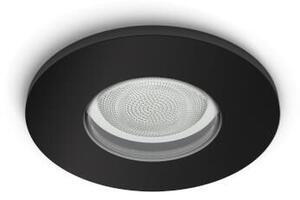HUE WACA Xamento podhledové LED svítidlo 1x GU10 5.7W 350lm 2000-6500K RGB IP44, černé