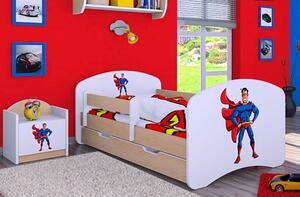 Dětská postel se šuplíkem 140x70cm SUPERMAN