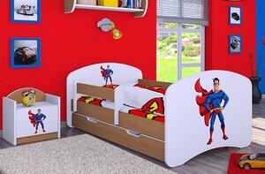Dětská postel se šuplíkem 140x70cm SUPERMAN