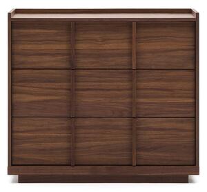 Hnědá komoda v dekoru ořechu 100x78x50 cm Onix – Kave Home