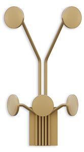 Wallity Nástěnný kovový háček Giraffe 24 cm zlatý