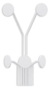 Wallity Nástěnný kovový háček Giraffe 24 cm bílý