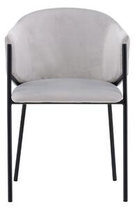 Jídelní židle Evelina, 2ks, šedá, 62x54x80