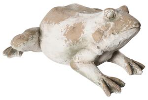 Zahradní figurka CARAPELLE Žába Béžová