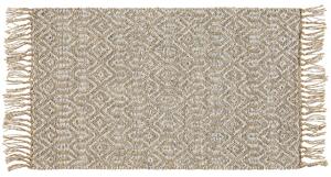 Jutový koberec 50 x 80 cm béžový POZANTI