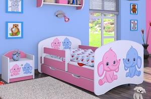 Dětská postel se šuplíkem 180x90cm SLONÍCI