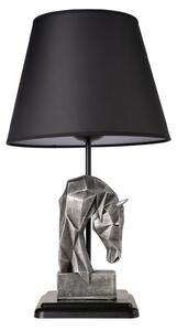 Opviq Stolní lampa Horses černá/stříbrná