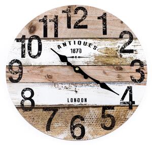 Dřevěné nástěnné hodiny HLC0008