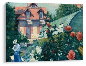Obraz - Gustave Caillebotte, Dahlias, Garden at Petit Gennevilliers, reprodukce (70x50 cm)