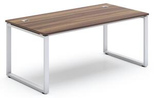 Stůl SimpleOffice 180 x 90 cm, ořech vlašský / bílá
