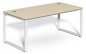 Stůl SimpleOffice 180 x 90 cm, dub světlý / bílá