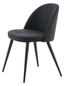 Jídelní židle Velvet, 2ks, černá, S50xD57xV76,5