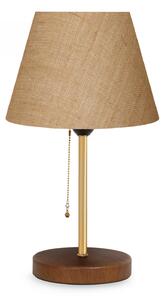 Opviq Stolní lampa Wena krémová/zlatá/hnědá