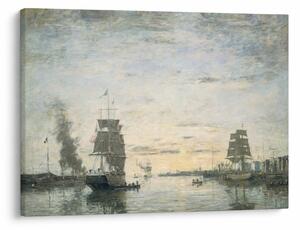 Obraz - Eugène Boudin, Entrance to the Harbor, Le Havre, reprodukce (70x50 cm)