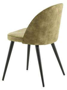 Jídelní židle Velvet, 2ks, zelená, S50xD57xV76,5