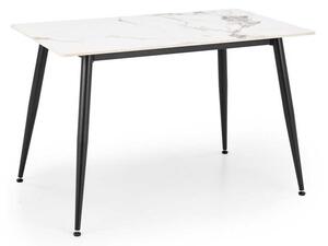 Jídelní stůl Webster 120 cm, mramor / černá