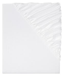 Livarno Home Saténové napínací prostěradlo, 180–200 x 200 cm (bílá) (100340749002)