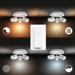 Hue WA Adore koupelnové bodové svítidlo 3x GU10 LED 5W 350lm 2200-6500K IP44, bílá + ovladač