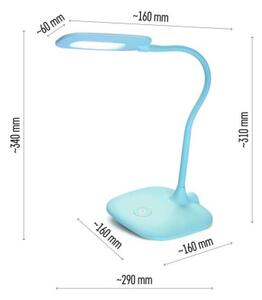 EMOS LED stolní lampa do dětského pokoje STELLA, modrá Z7602BL