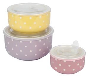 Livarno home Sada porcelánových misek, 3dílná (barevná) (100387143002)