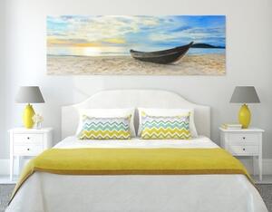 Obraz panoráma nádherné pláže - 120x40 cm