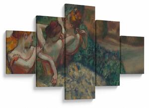 Obraz - Edgar Degas, Four Dancers, reprodukce (125x70 cm)